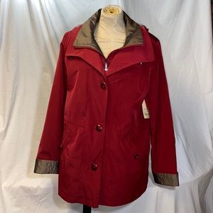 St. John’s Bay Ruby Whiskey Women's Large Raincoat